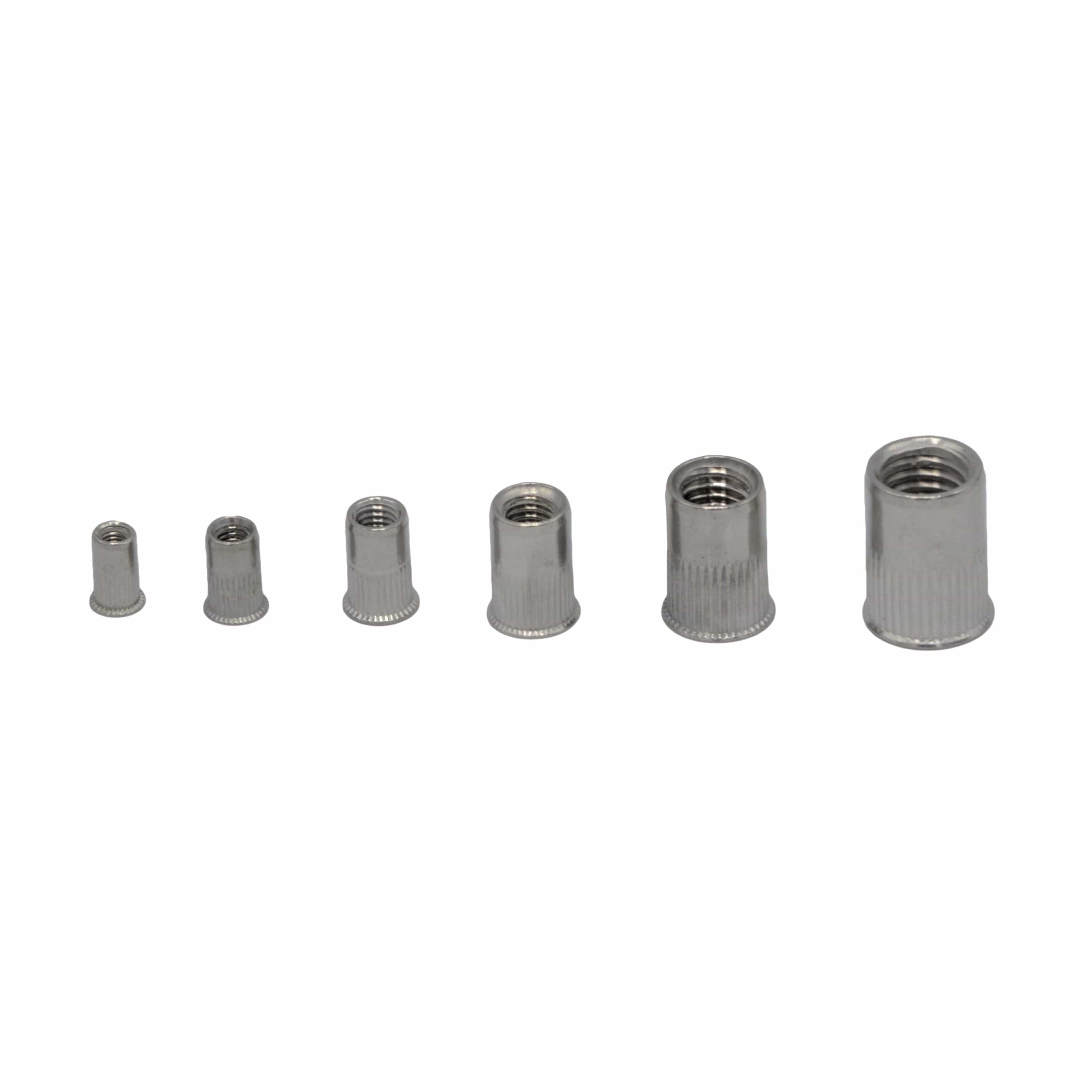 Twin Eagle Imports Nutserts 120pc Assorted Small Flange Stainless Steel Nutsert Grab Kit - M3 to M10