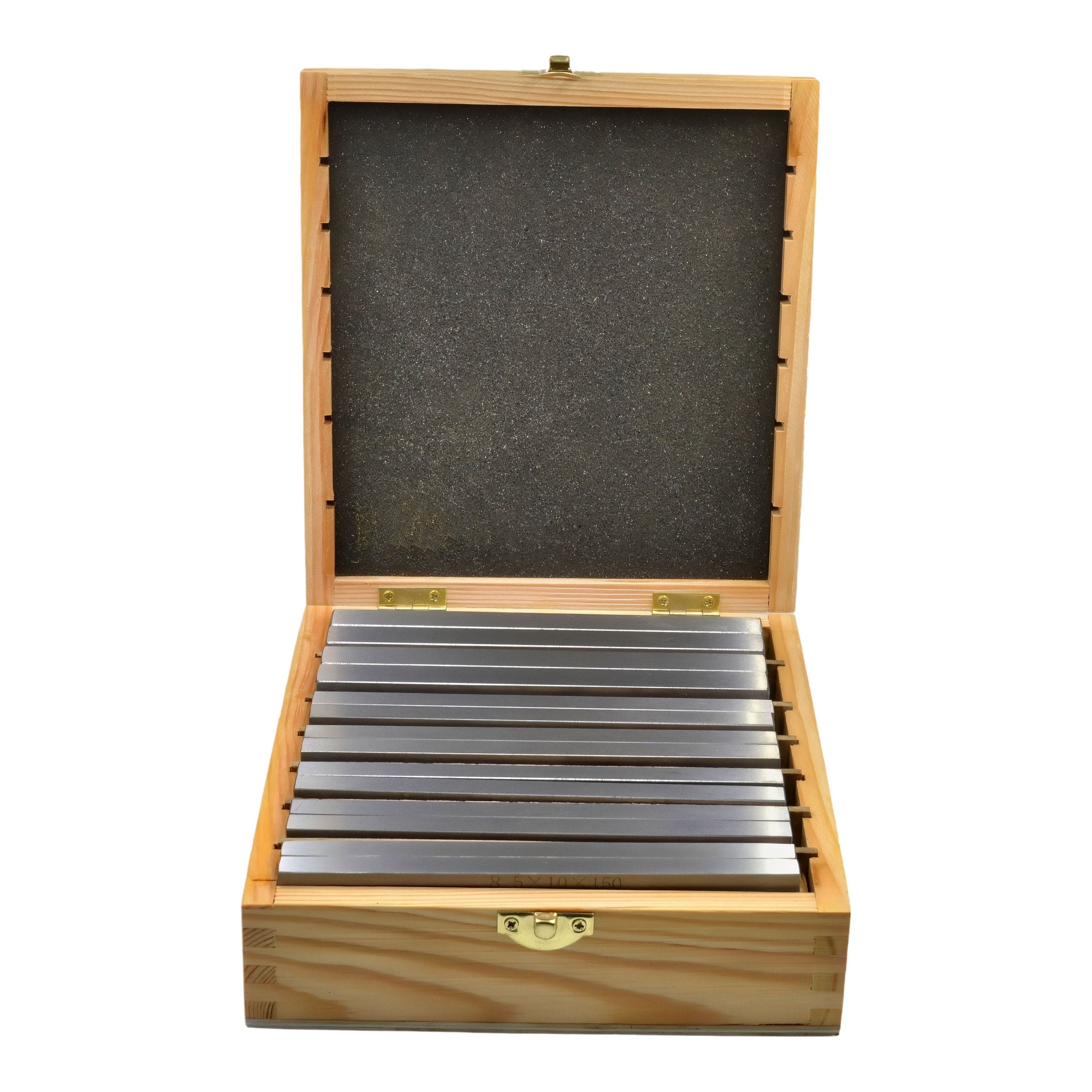 Twin Eagle Imports Parallel Bars 7 pairs Parallel Steel Gauge Block Set Ground Steel 14 plates 150 mm Long