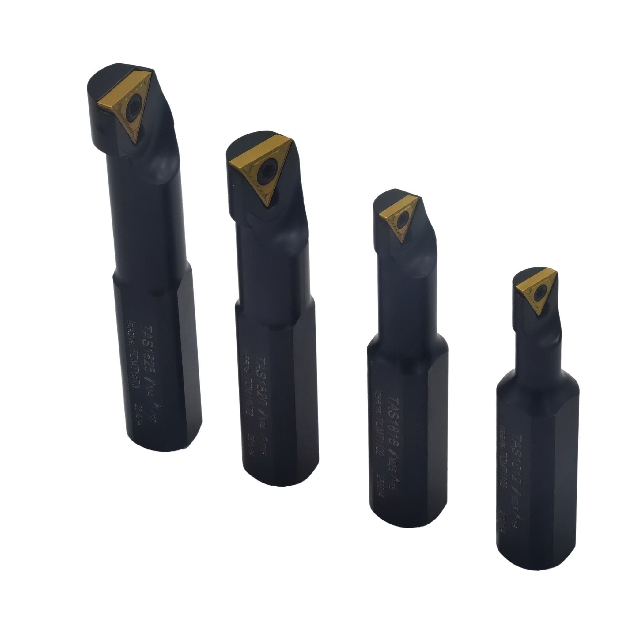 Twin Eagle Imports Turning Tool Stubby Indexable Boring Bar 4 Piece Set 18 mm Shank