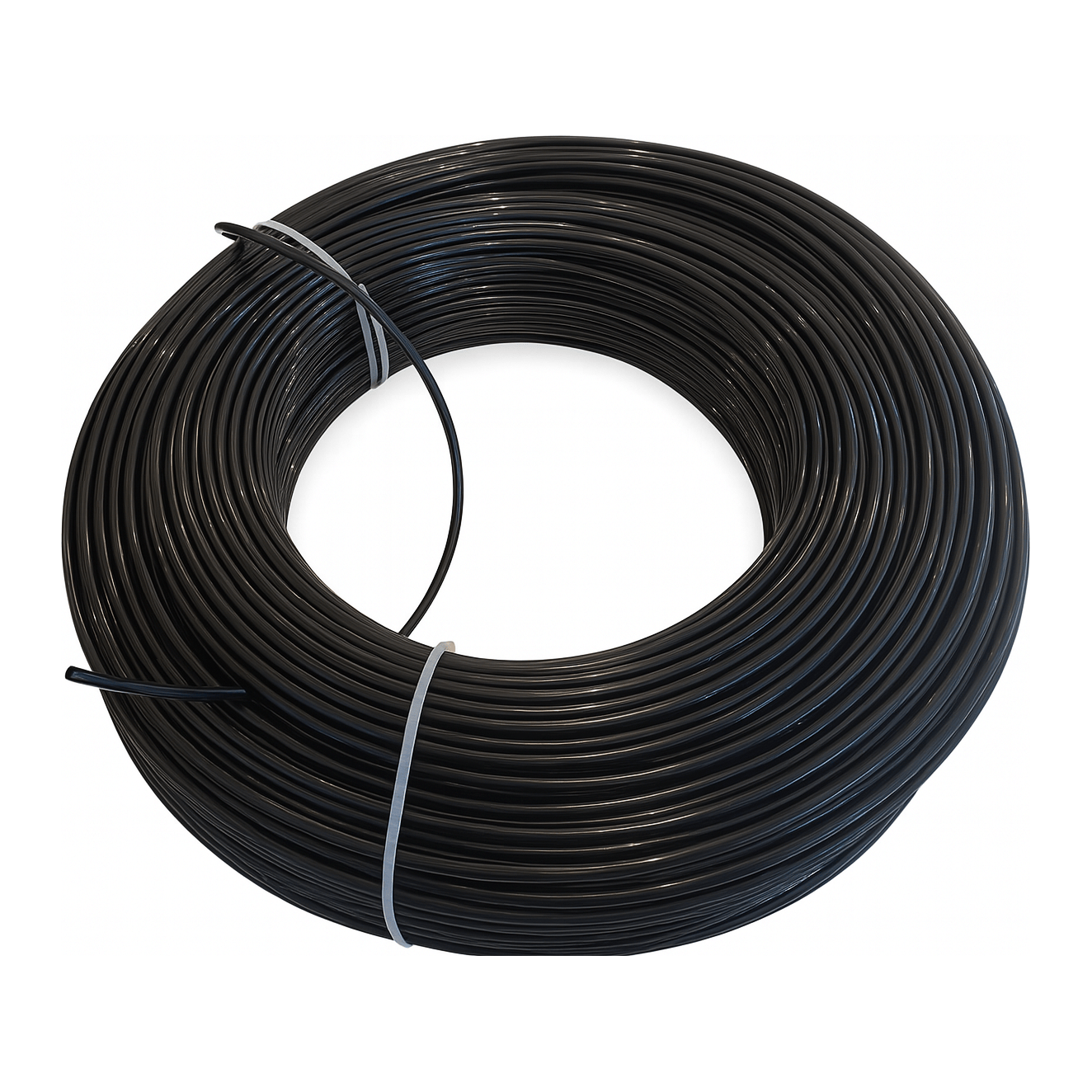 Twin Eagles Air Hose Nylon Air Line Hose Tube 1/4'', One Layer 100m length Black
