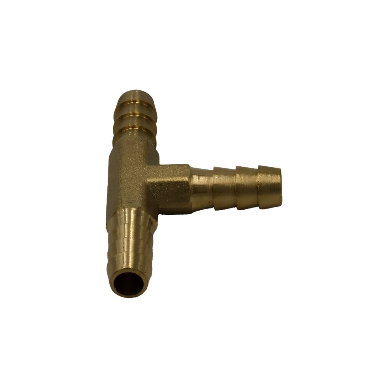 Twin Eagles Brass Connector 1/4" Three Way Brass Hose Barb Tee H8