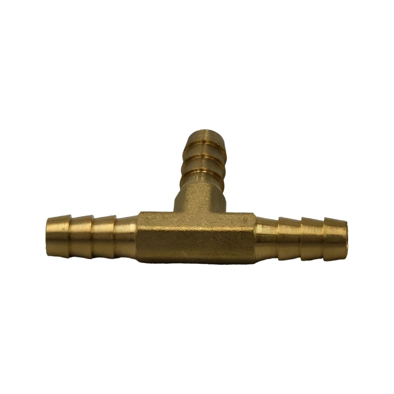 Twin Eagles Brass Connector 1/4" Three Way Brass Hose Barb Tee H8