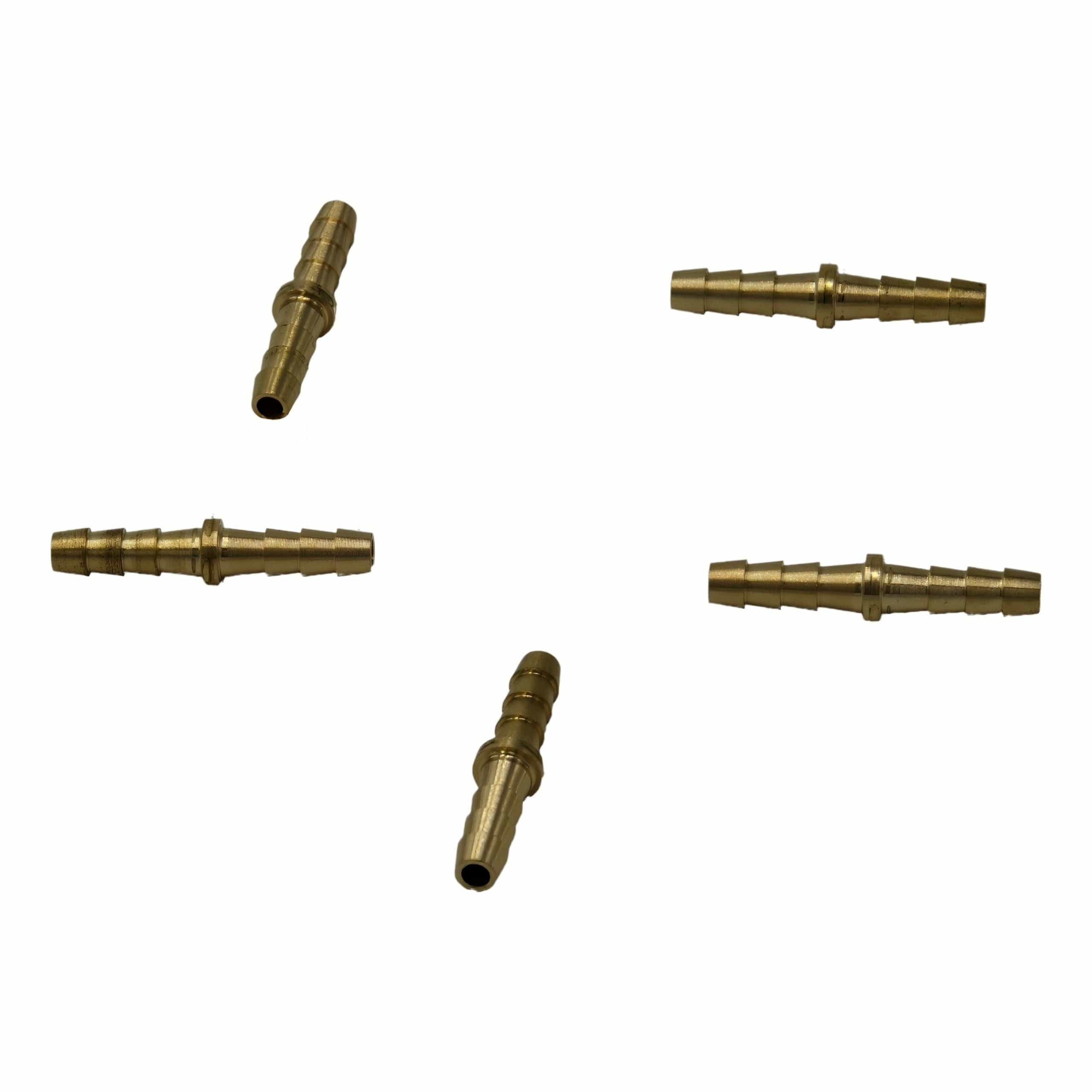 Twin Eagles Brass Connector 3/16" Brass Straight Hose Barb H6 Grab Kit