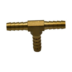 Twin Eagles Brass Connector 5/16" Three Way Brass Hose Barb Tee H5/16