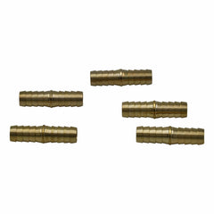 Twin Eagles Brass Connector 5pc 1/2" Brass Straight Hose Barb H16 Grab Kit