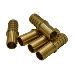 Twin Eagles Brass Connector 5pc 5/8" Brass Straight Hose Barb H20 Grab Kit