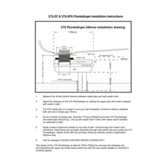 V75-DF Plumbdinger - Space Saving Bath Waste Solutions for Slab-On-Ground Installations - Twin Eagle Imports