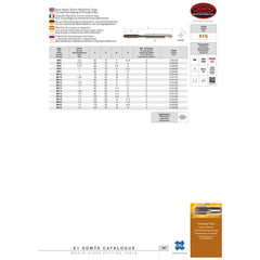 Wallers Industrial Hardware  SOMTA - HSSE-V GUN NOSE TAP METRIC M14 X 1.25 (FINE, STANDARD)