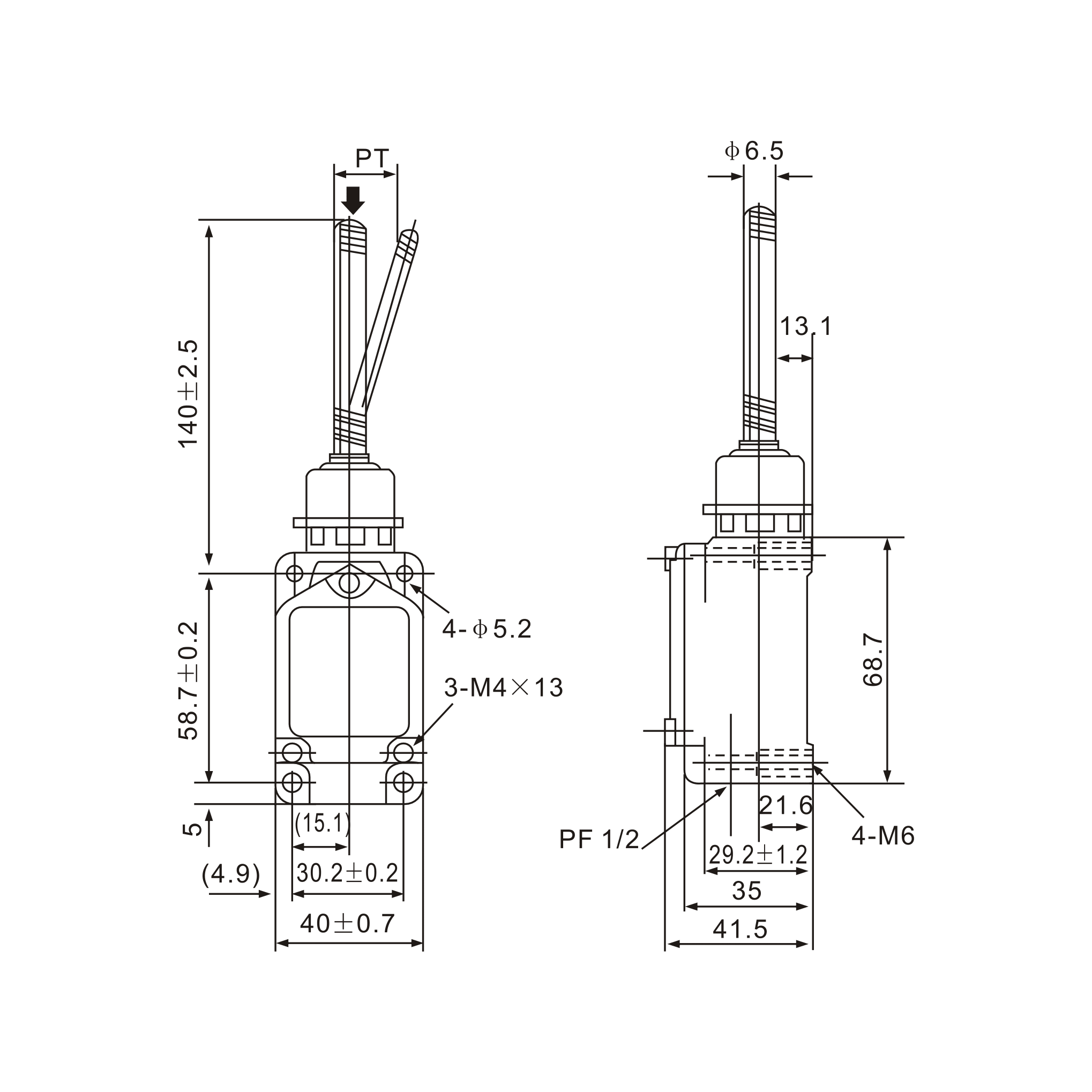 WLNJ Stainless Steel Spring Limit Switch - Twin Eagle Imports