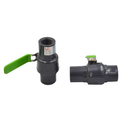 x2 Piece 3/4" Industrial Quality Nylon Ball Valve 235 PSI F/F BSPT Thread - Twin Eagle Imports