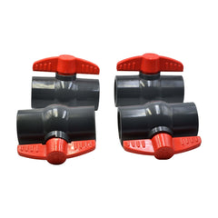 x4 PVC Pipe Female/Female 1 1/2" NPT Thread Ball Valve - Twin Eagle Imports