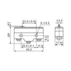 Z-15G-B Micro Limit Switch with Plunger Actuator - Twin Eagle Imports