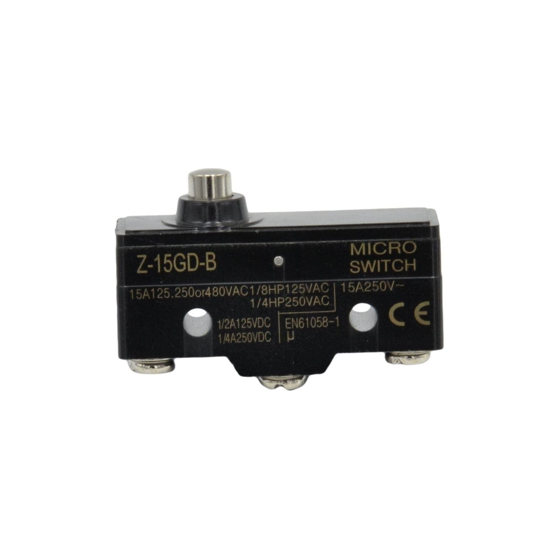 Z-15GD-B. Short Spring Plunger SPDT 15 A - Twin Eagle Imports
