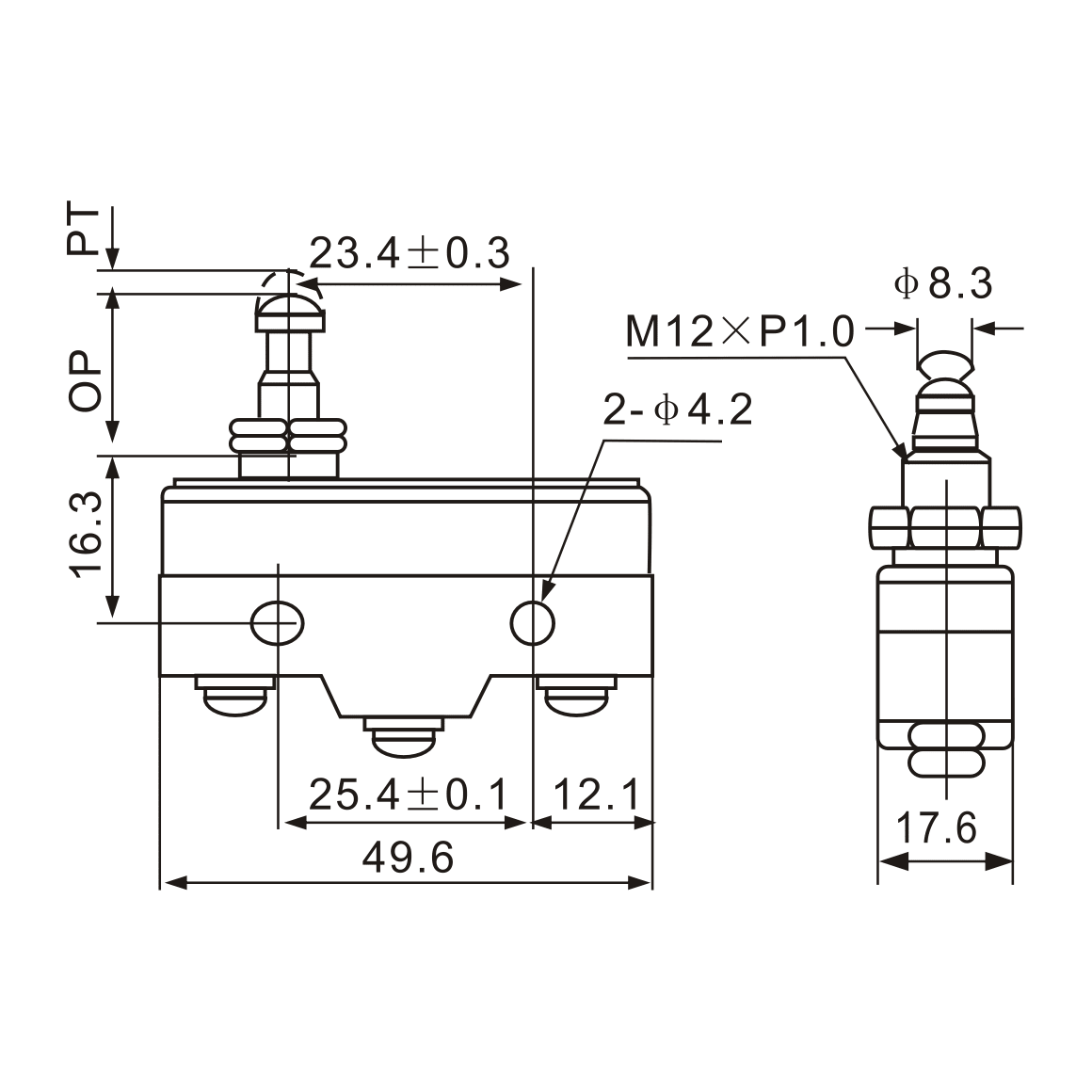 Z-15GQ-B Snap-Action Micro Limit Switch - Twin Eagle Imports