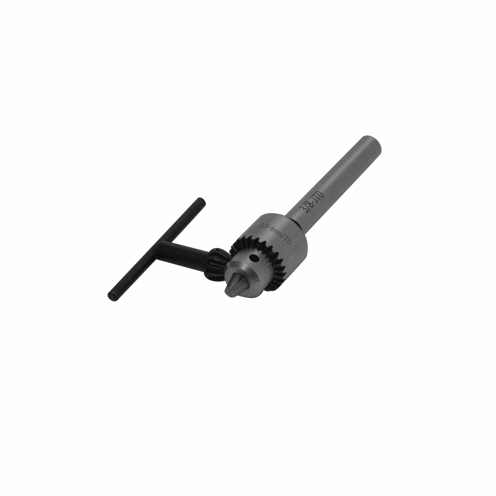 0.3-4mm JT0 Keyed Drill Chuck with 3/8" Straight Shank Arbor - Twin Eagle Imports