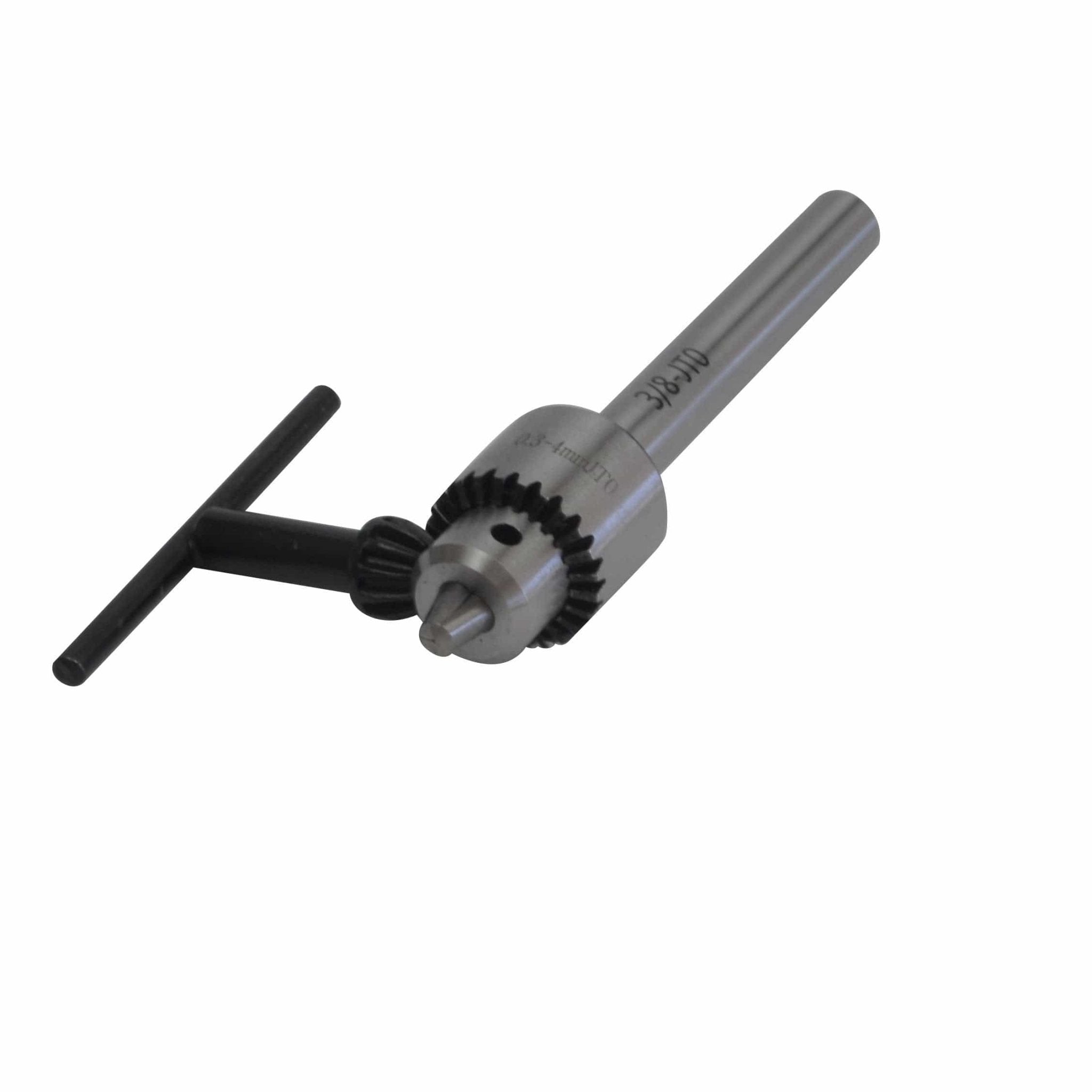 0.3-4mm JT0 Keyed Drill Chuck with 3/8" Straight Shank Arbor - Twin Eagle Imports