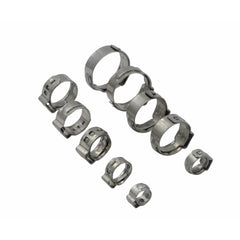 100 Piece 304 Stainless Steel 10.8-13.3mm Ear Hose Clamp - Twin Eagle Imports