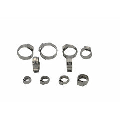 100 Piece 304 Stainless Steel 7.3-9mm Ear Hose Clamp - Twin Eagle Imports