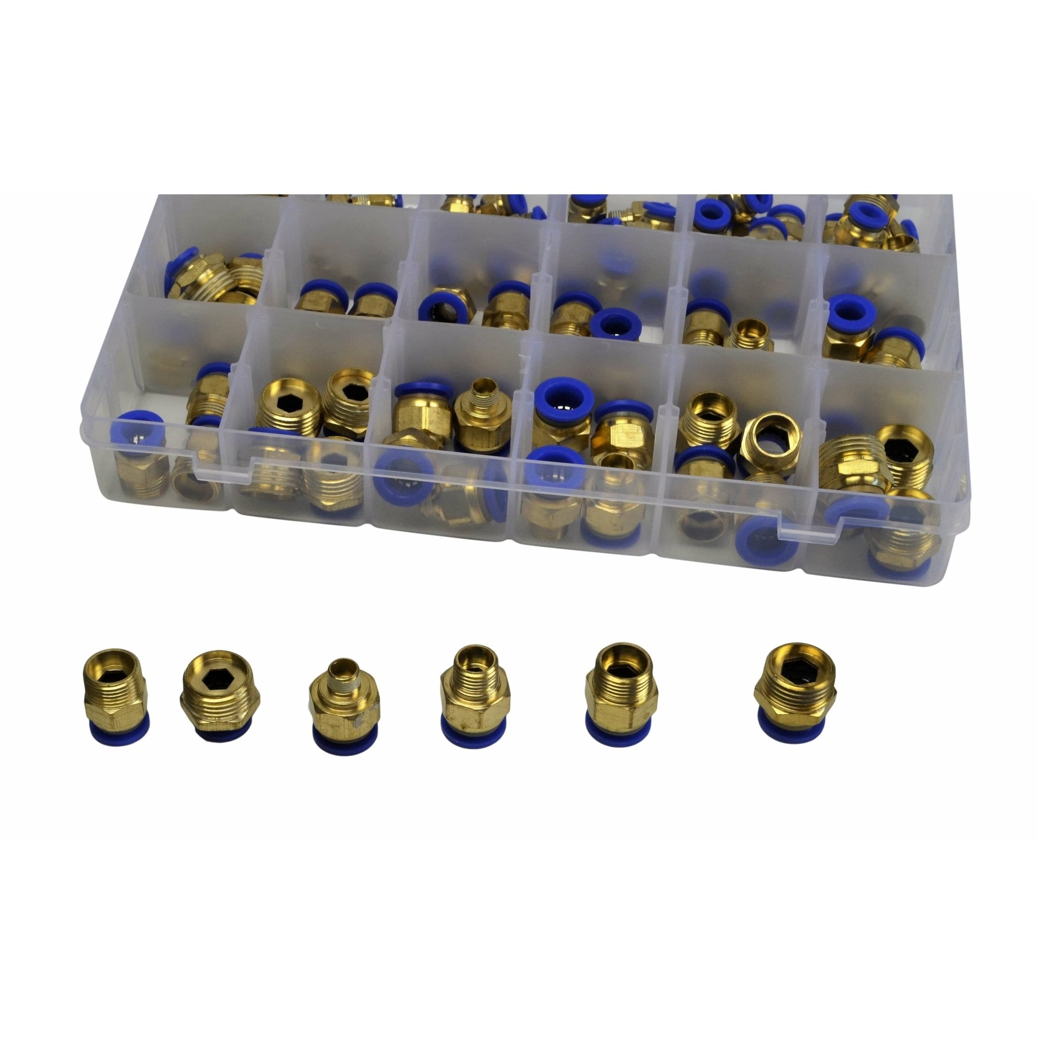 102pc PC Series Push in Air Line Grab Kit Assortment - Twin Eagle Imports