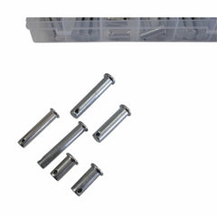 112pc Metric Clevis Pins and R Pin Grab Kit - Twin Eagle Imports