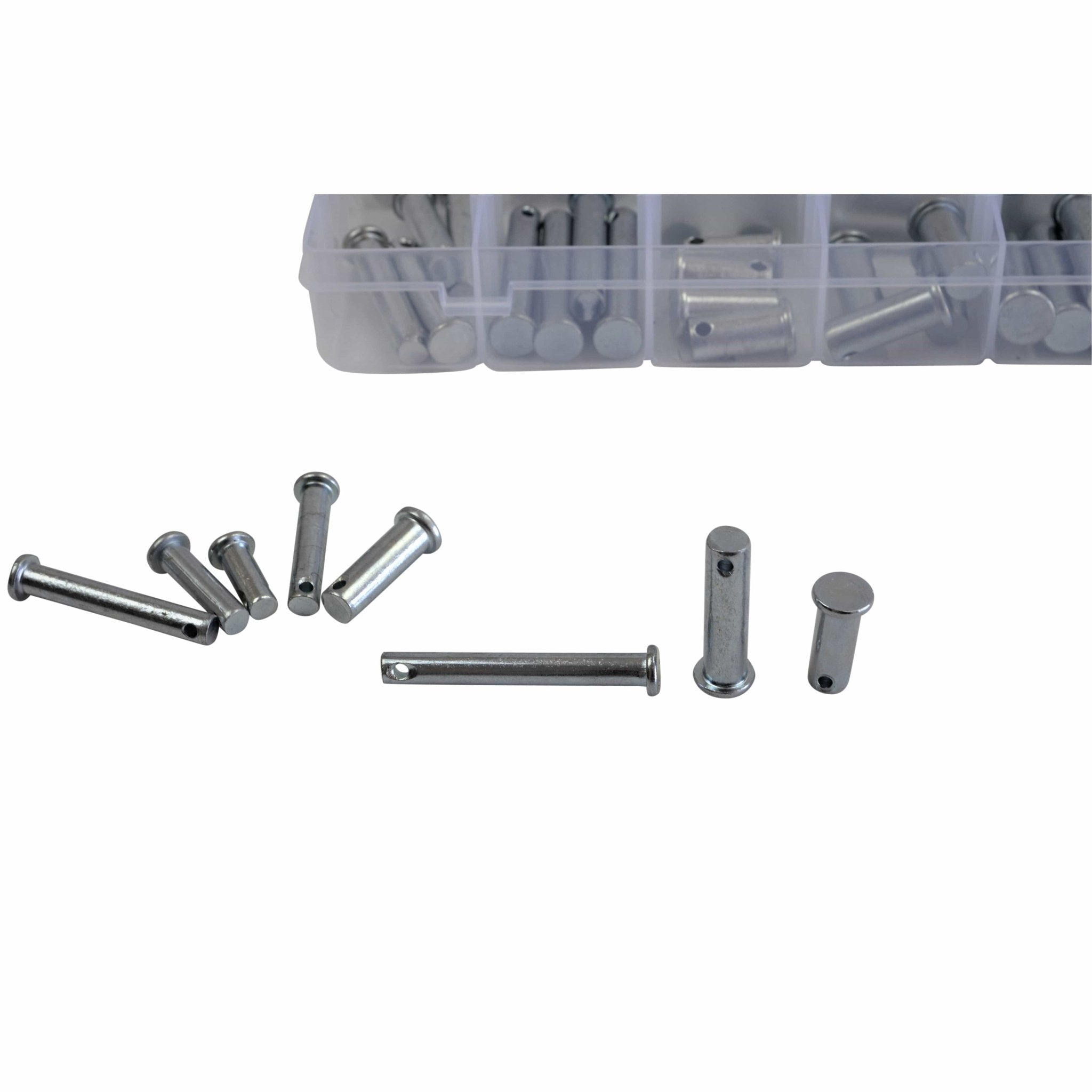 112pc Metric Clevis Pins and R Pin Grab Kit - Twin Eagle Imports