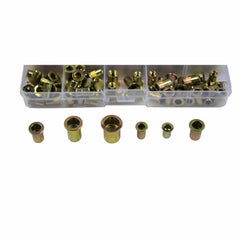 120pc Imperial Steel Flange Head Nutserts Grab Kit Assortment - Twin Eagle Imports