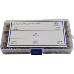 120pc Imperial Steel Flange Head Nutserts Grab Kit Assortment - Twin Eagle Imports