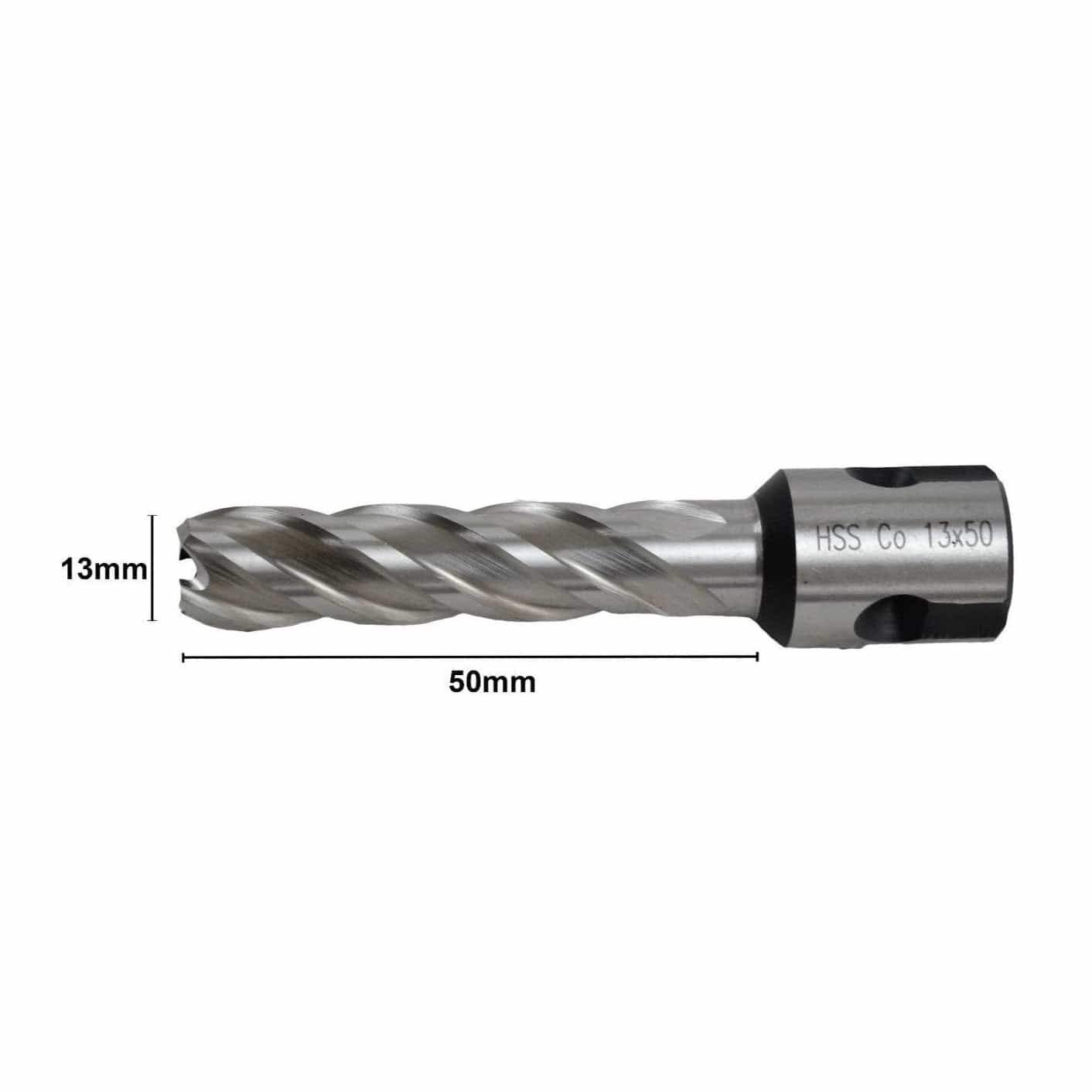 13 x 50mm D.O.C HSS Weldon Shank Annular Cutter - Twin Eagle Imports