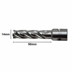 14 x 50mm D.O.C HSS Weldon Shank Annular Cutter - Twin Eagle Imports