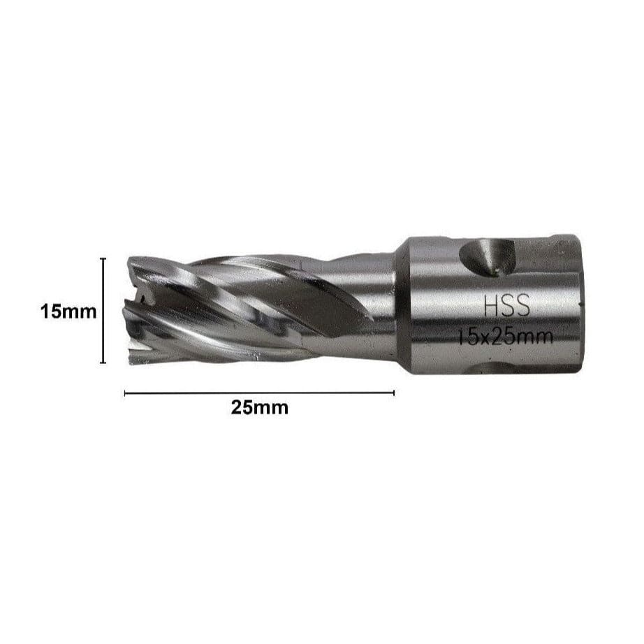 15 x 25mm D.O.C HSS 3/4" Universal Shank Annular Cutter - Twin Eagle Imports