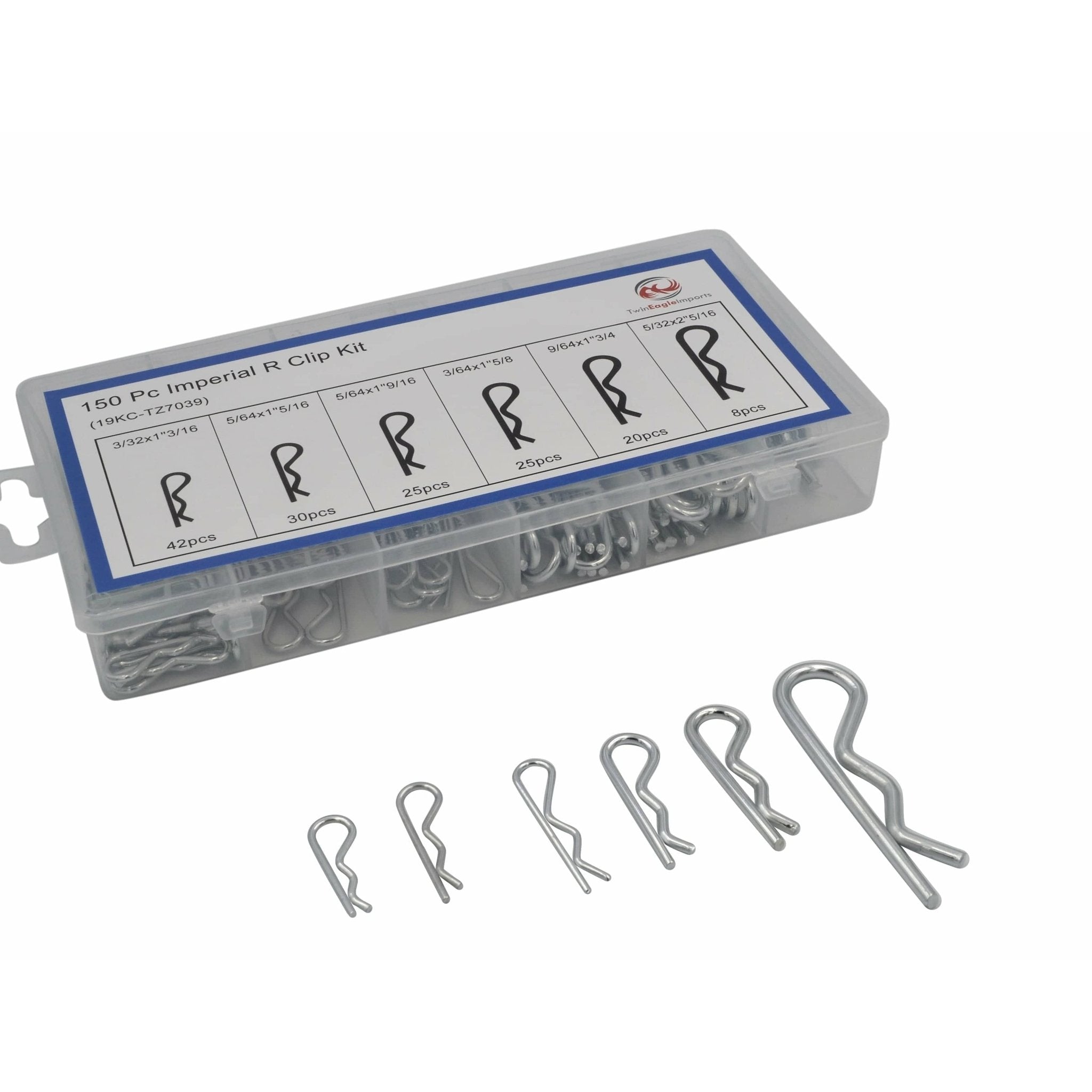 150pc Imperial R pin Clips Grab Kit - Twin Eagle Imports