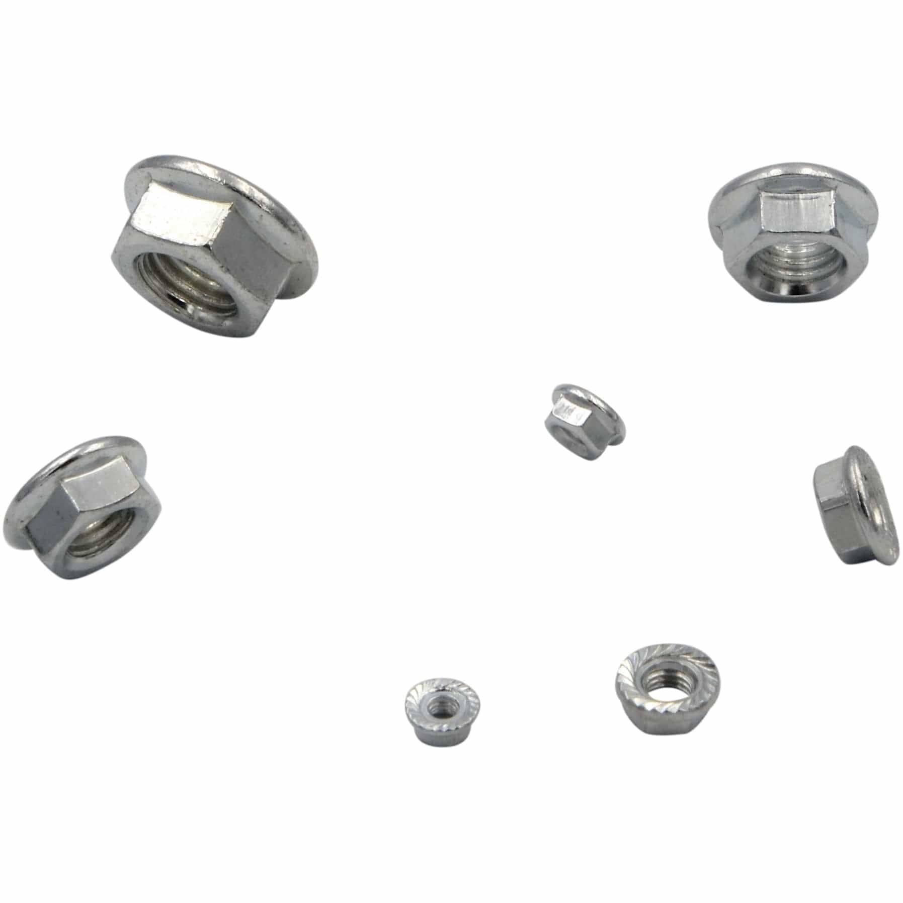 150pc Steel Metric Flange Nuts Grab Kit Assortment - Twin Eagle Imports