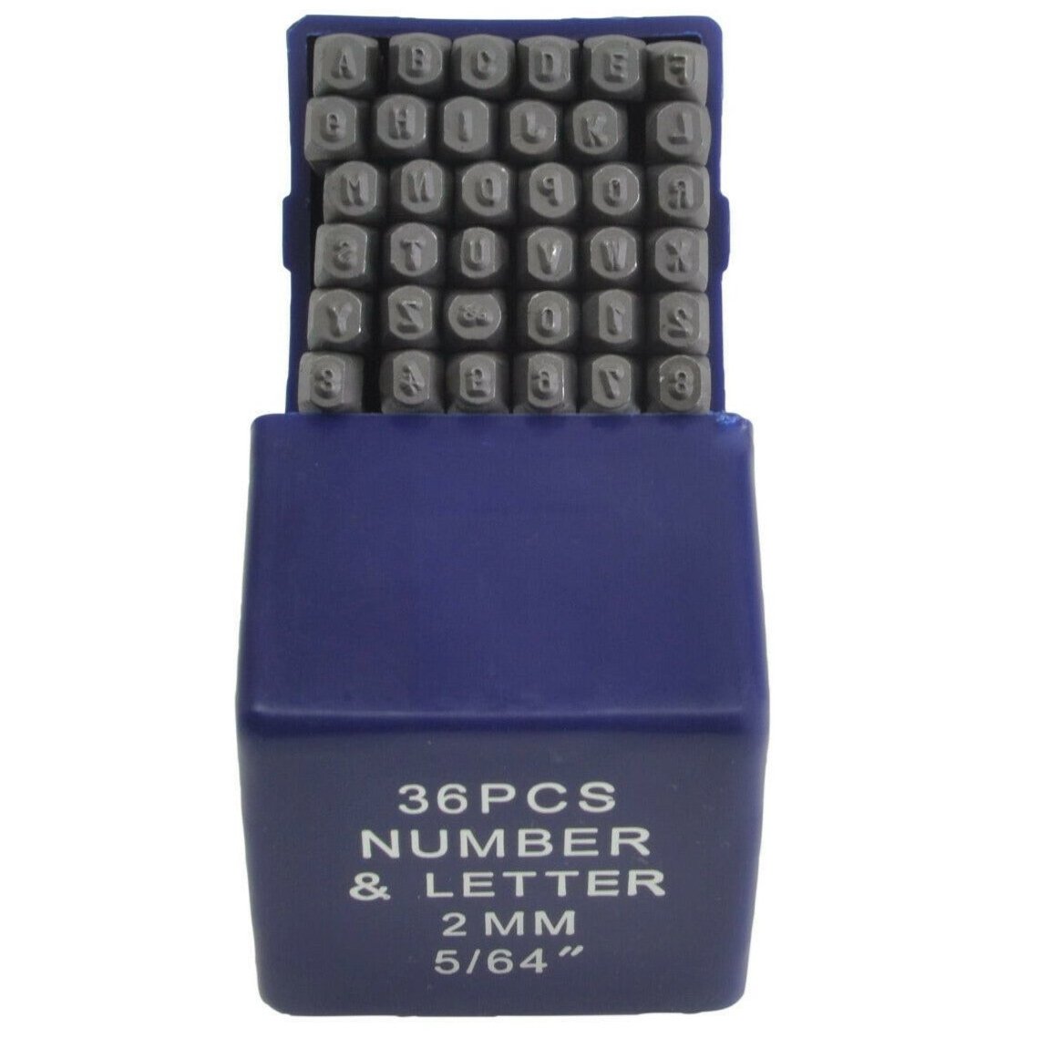 36pc x 2 mm or 5/64" Letter & number stamp punch (A-Z & 0-9)