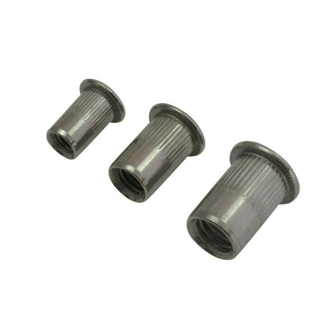 304 Stainless Steel Metric Nutserts 120 pc Rivet Nuts Rivnuts M 3 4 5 6 8 10