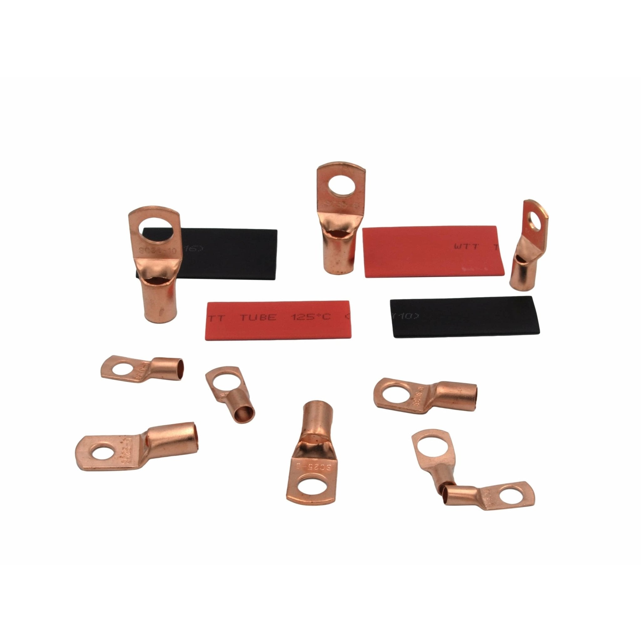 200pc Large Gauge Copper Lug Terminal Kit - Twin Eagle Imports