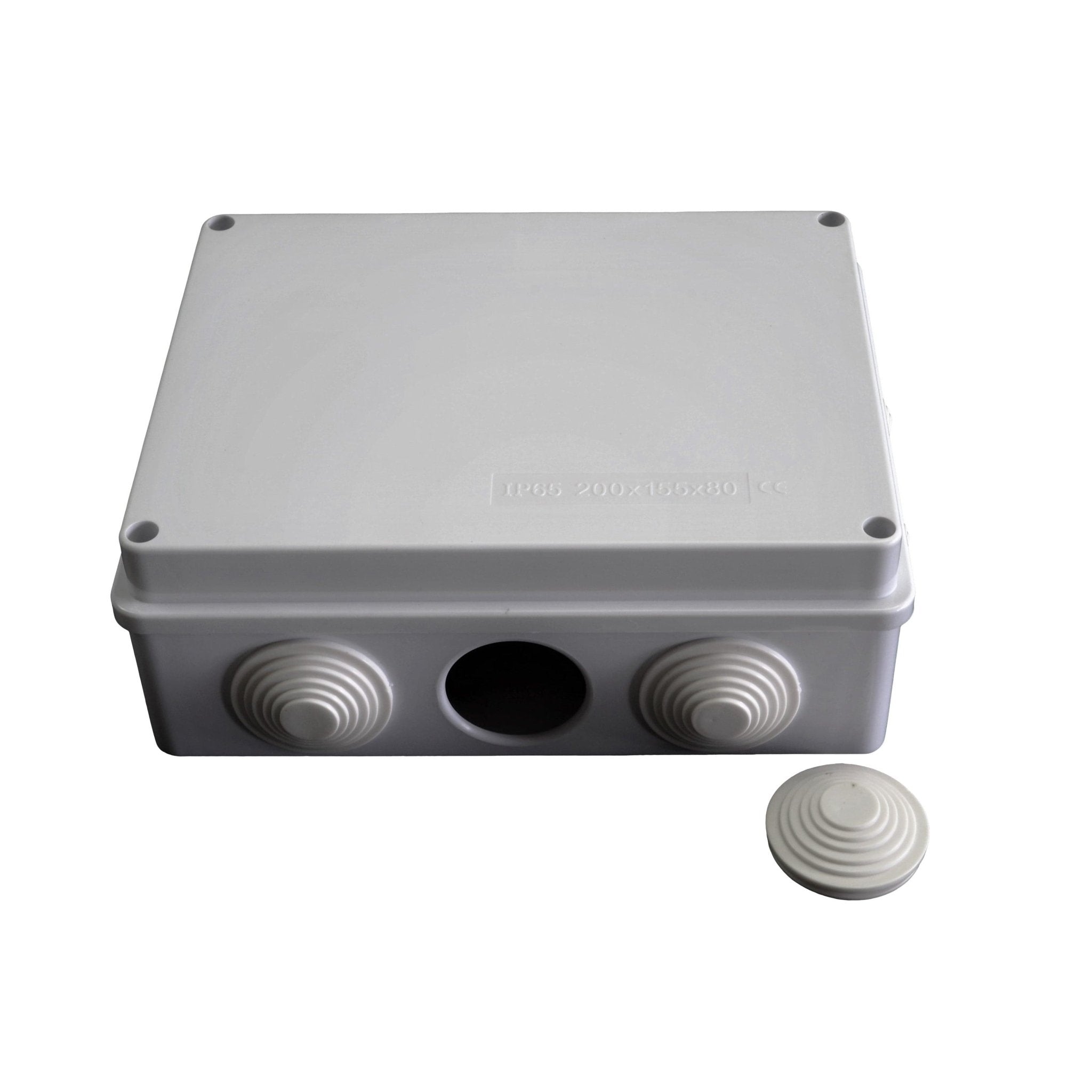 200x155x80 mm ABS Plastic IP65 Waterproof Junction Box - Twin Eagle Imports