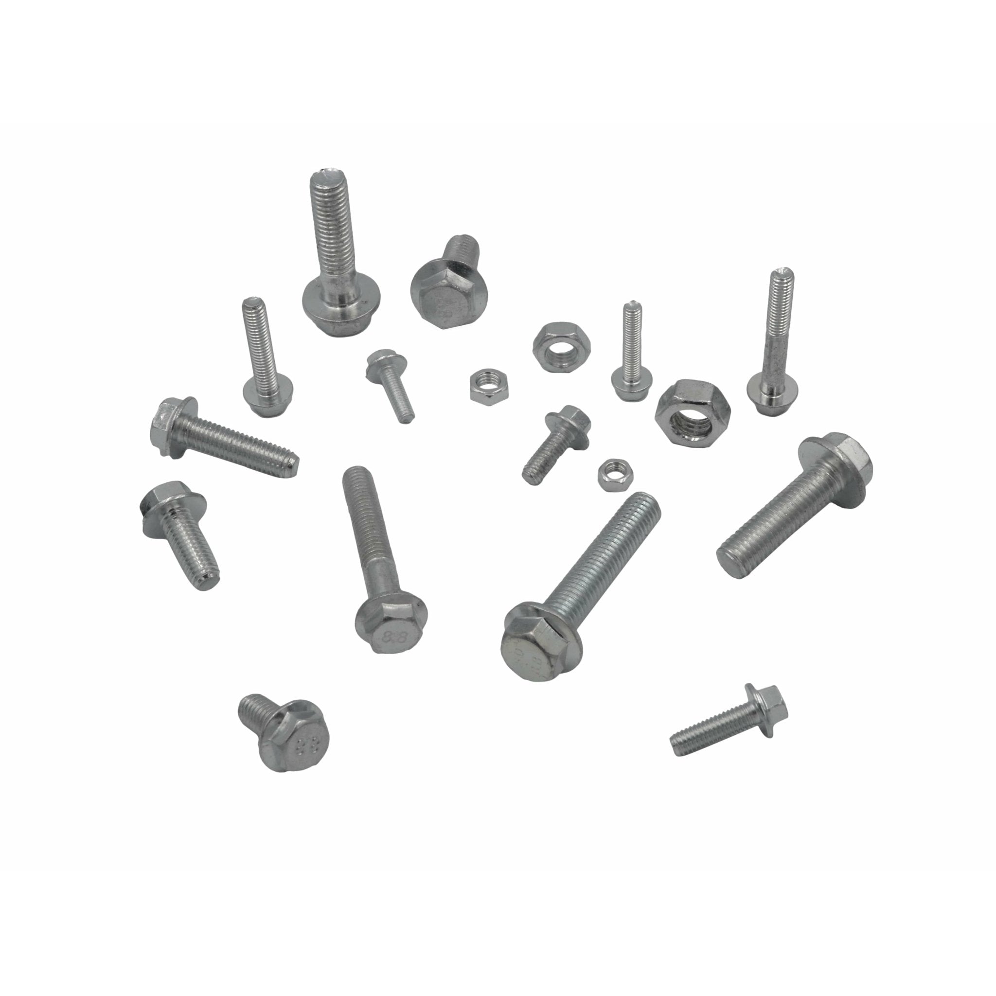 202pc High Tensile Metric Flange Head Bolt and Nut Grab Kit - Twin Eagle Imports