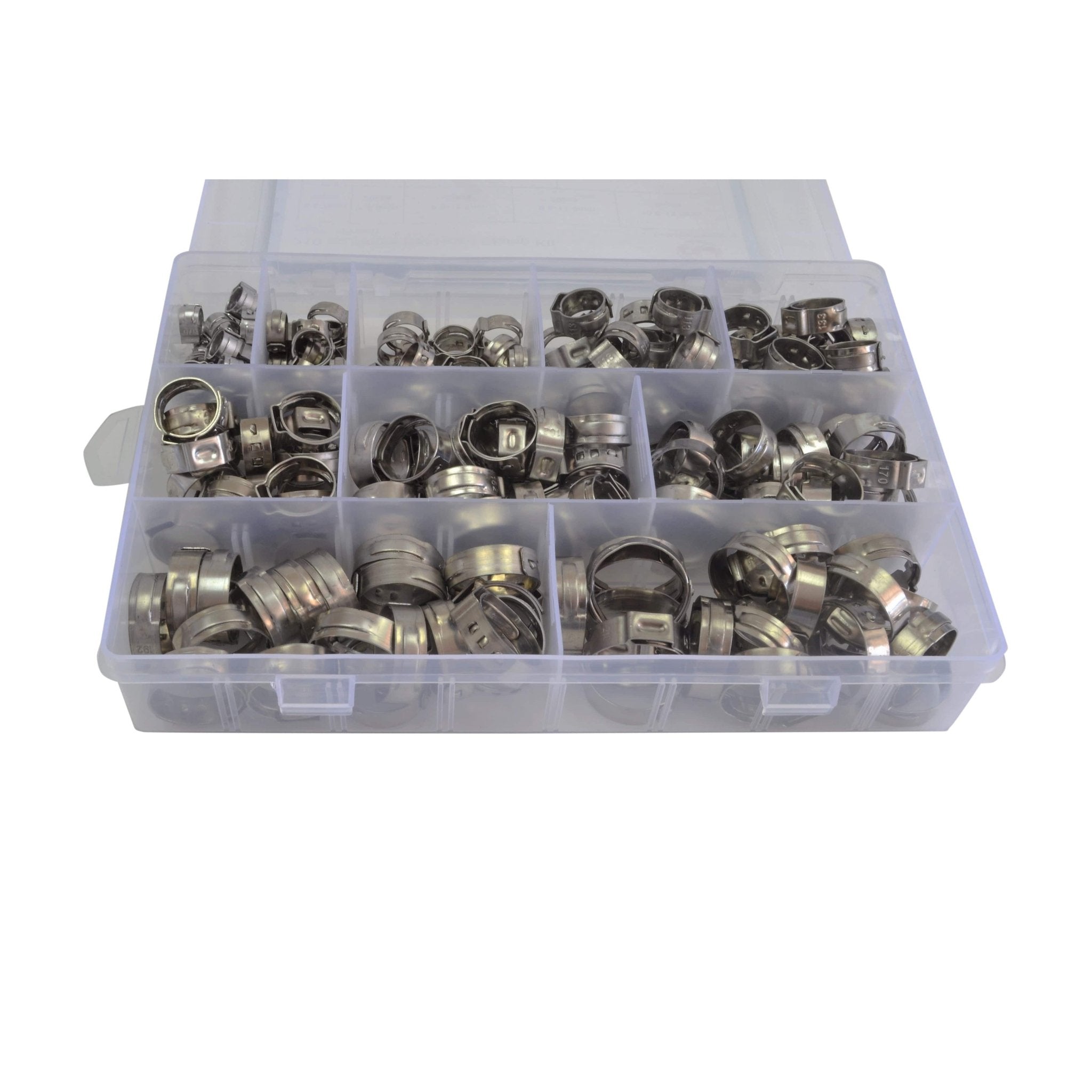 211pc 304 Stainless Steel Hose Clamp Grab Kit with Tool - Twin Eagle Imports