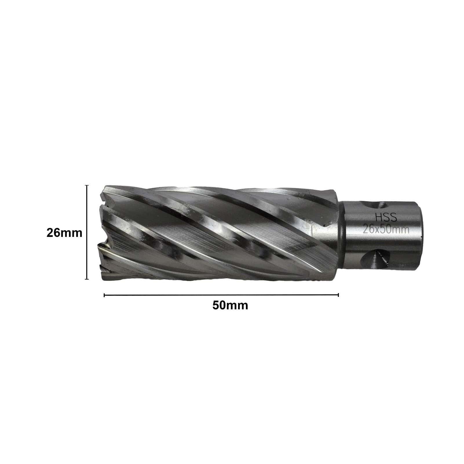 26 x 50mm D.O.C HSS 3/4" Universal Shank Annular Cutter - Twin Eagle Imports