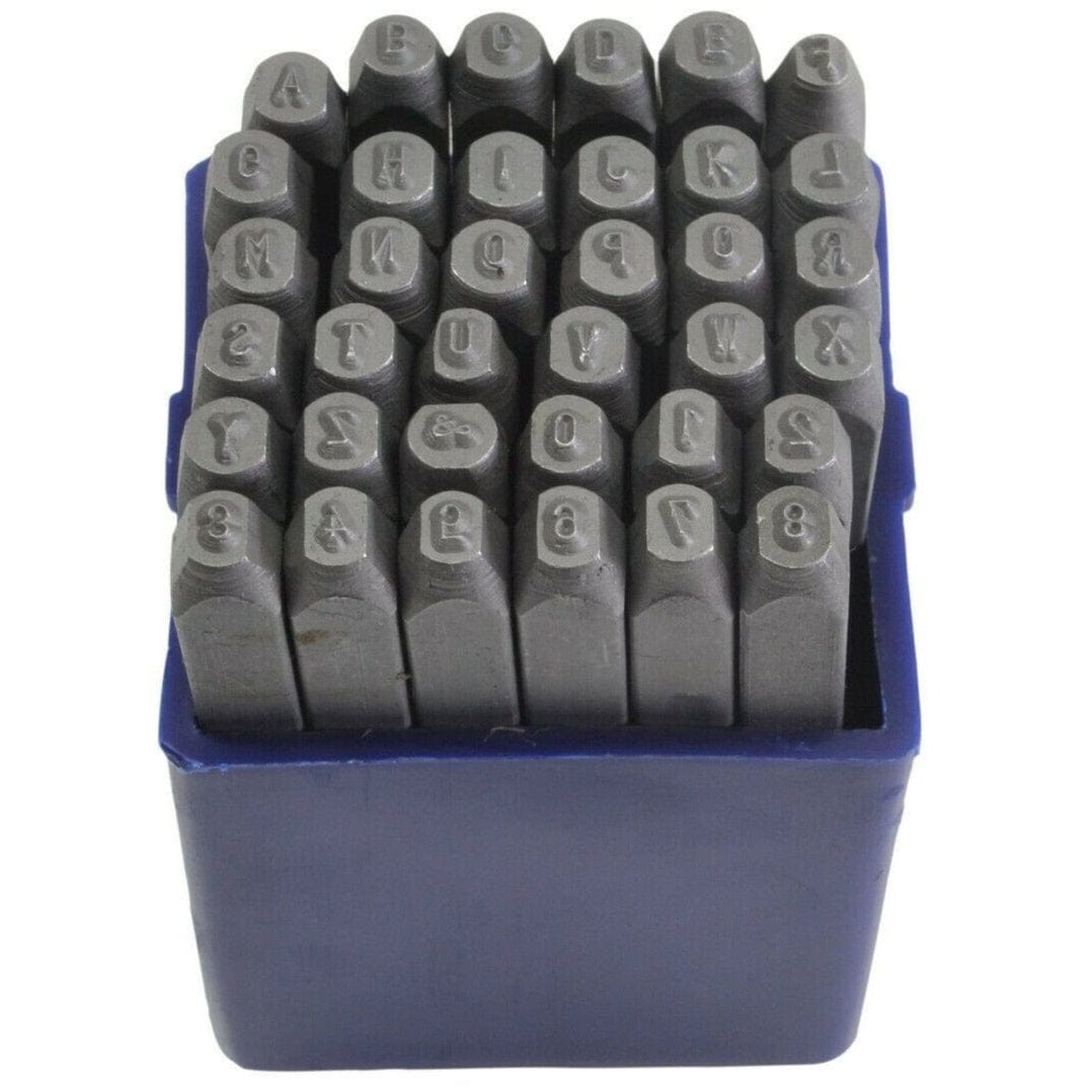 2mm Letter and Number Stamp Punch 36 Piece - Twin Eagle Imports