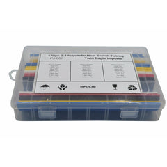 30pc 2:1 Metric Polyolefin Large Heat Shrink Tubing Grab Kit Assortment - Twin Eagle Imports