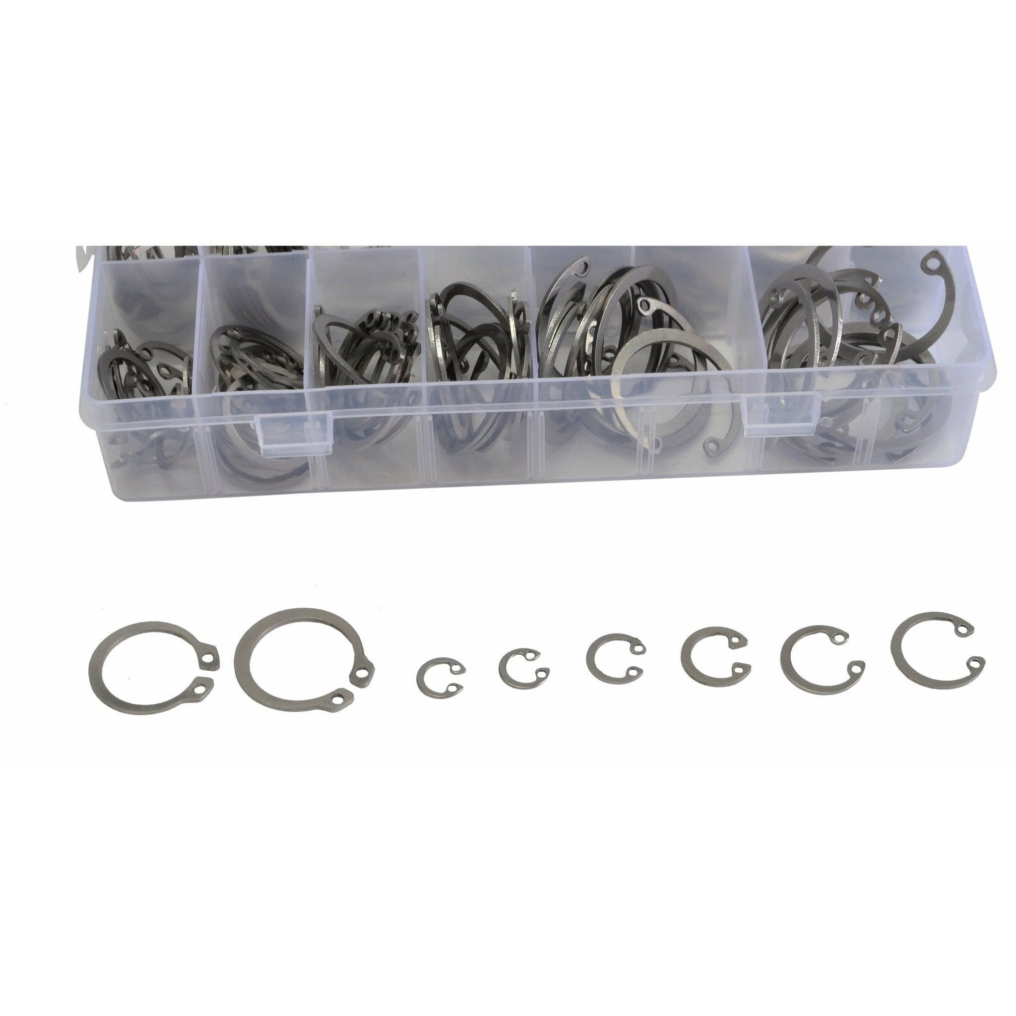 340pc 304 Stainless Steel Circlip Kit - Twin Eagle Imports