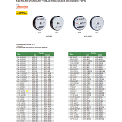 Insize Thread GO Ring Gauge 5/16"-18 UNC Series 4121-5D1