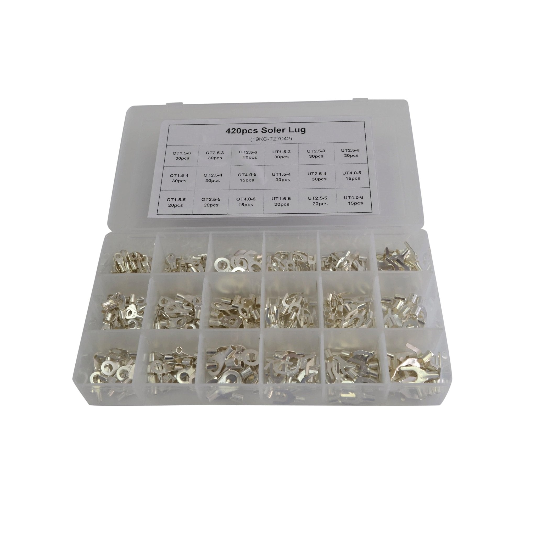 420pc Solder Lug Grab Kit Assortment - Twin Eagle Imports