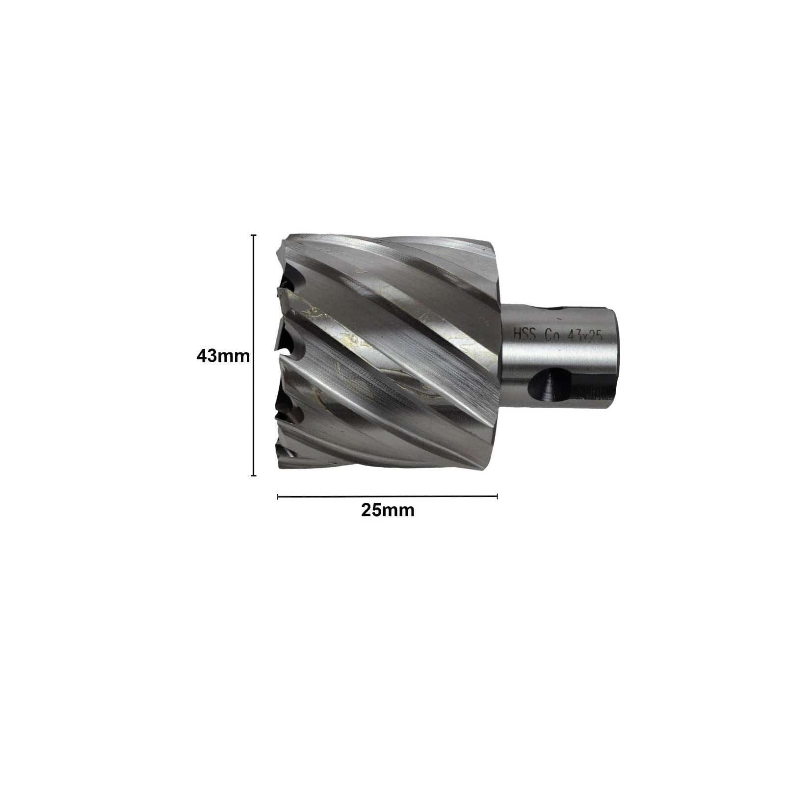 43 x 25mm D.O.C HSS 3/4" Universal Shank Annular Cutter - Twin Eagle Imports