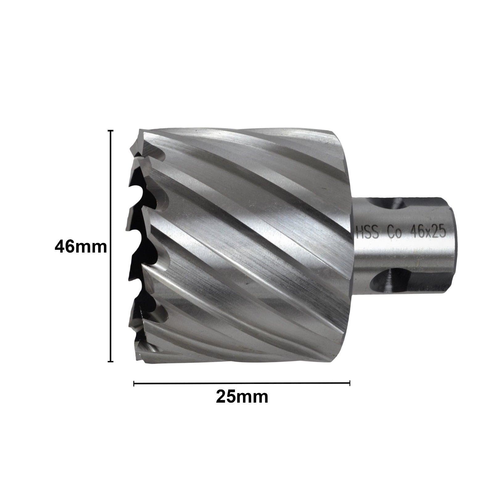 46 x 25mm D.O.C HSS 3/4" Universal Shank Annular Cutter - Twin Eagle Imports