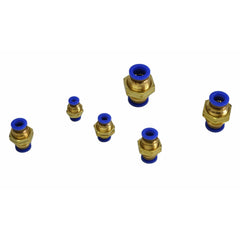 46pc Push in Air Line Nylon Hose Bulkhead Joiner Quick Connect Grab Kit Assortment - Twin Eagle Imports