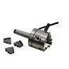 morse 3 3 jaw revolving live lathe chuck 80mm inside outside jaws cnc industrial toolholder chuck metalwork manufacturing 
