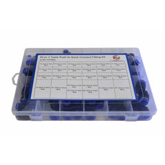 60pc Metric Pneumatic Push in Air Line Hose Joiner Grab Kit Assortment - Twin Eagle Imports