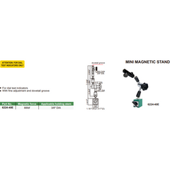 Insize Mechanical Lock Magnetic Stand 40 kg Force Series 6224-40E